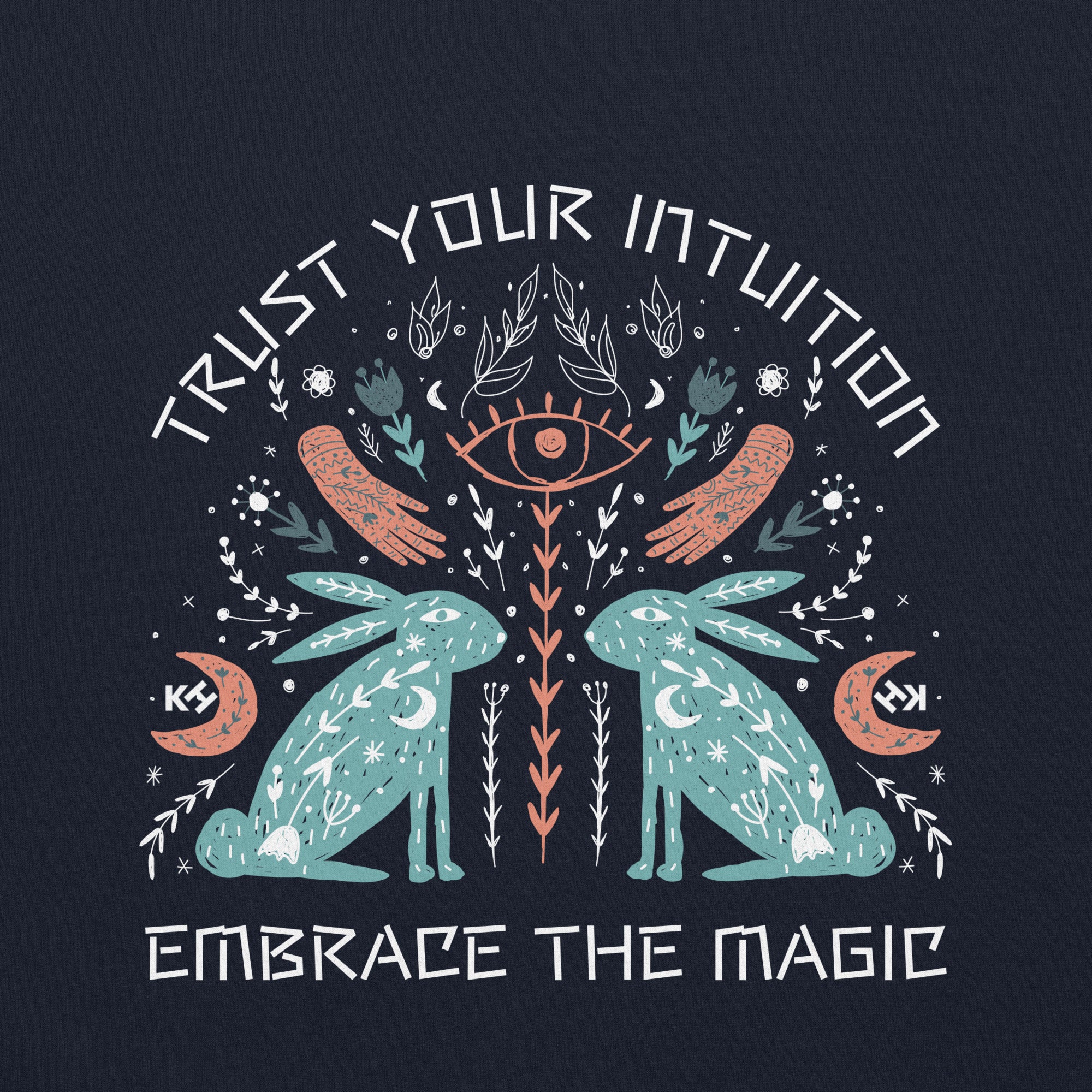 Knowledge Hub Intuition Graphic Design Unisex Hoodie In Navy